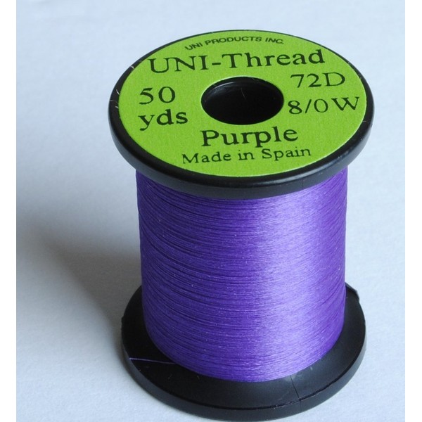 Uni Waxed Thread, Purple, 8/0 - ONE Spool