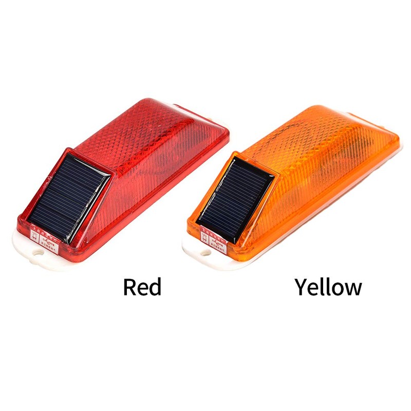 Solar Warning Light, Sensitive LED Warning Lamp Strobe Flash Warning
