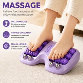Foot Massager Roller for Relaxation and Daily Foot Care – Raised Trigger Point Design for Home, Office and Travel Use
