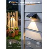 Solar Fence Lights Outdoor, 3000/4500/6000K 3 Mode 16 Pack Fence