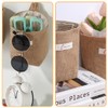 OUDQFCJ Cotton Linen Storage Bag, Removable, Foldable, Washable, Hanging Storage