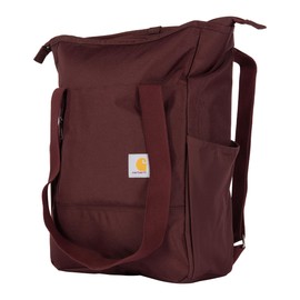 Carhartt Classic Convertible Backpack Tote, Durable Water Repellent Material W/ 17" Laptop Sleeve, Port, One Size