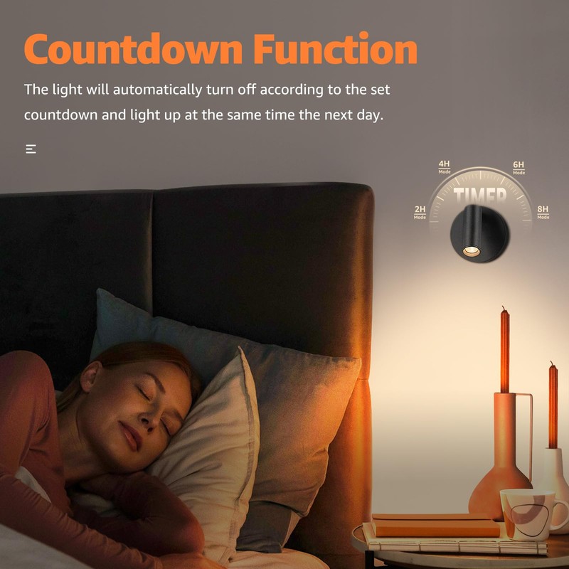 URTOM 3CCT LED Wireless Spotlight Indoor Rechargeable Picture Lights Battery