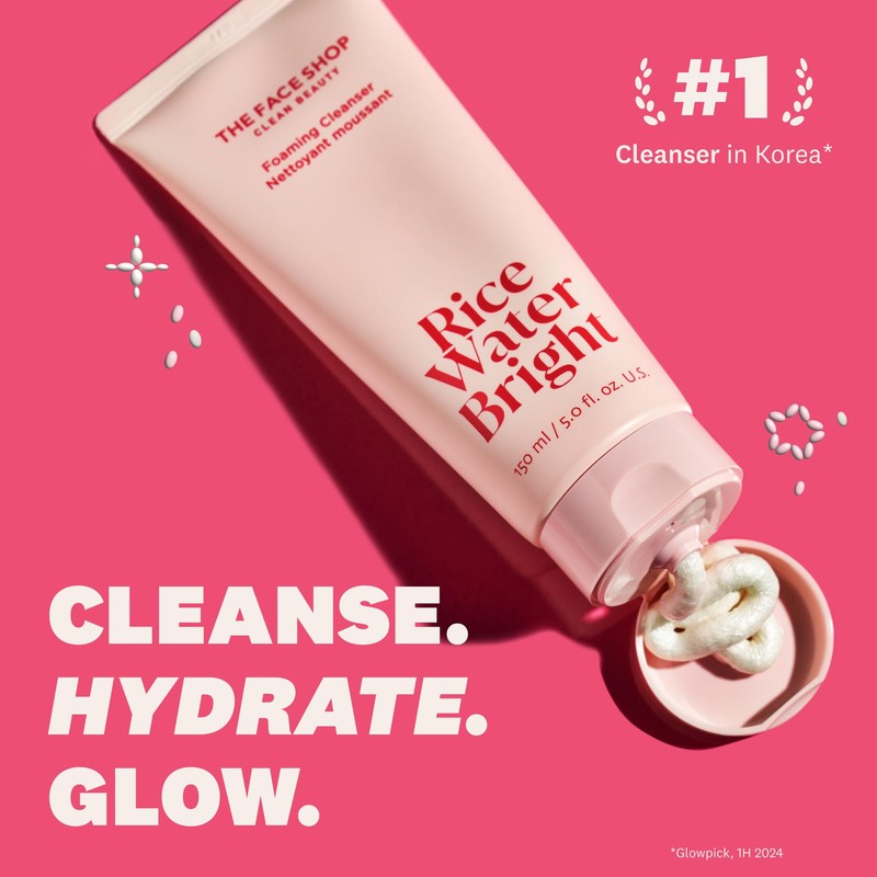 The Face Shop Rice Water Bright Foaming Facial Cleanser with