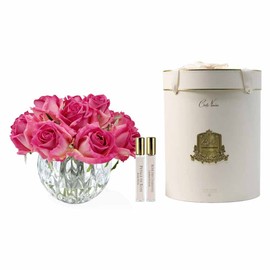 Cote Noire-Luxury Round 13 Rose Bud Bouquet Magenta