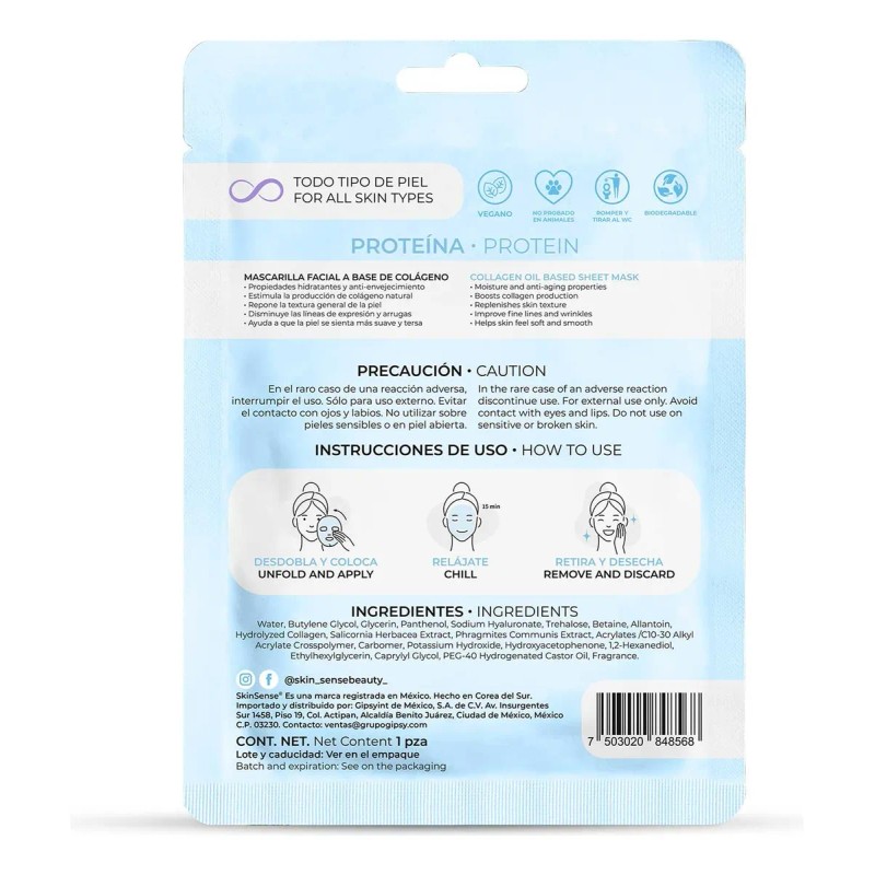 Mascarilla Piel Sense Facial Coreana