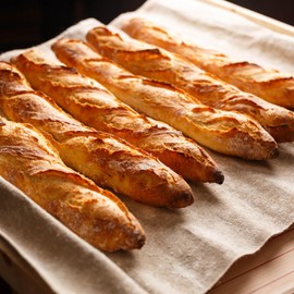 Robin Goods® 2x Leinentuch zum Brot backen - Teigtuch aus 100% Naturleinen - Bäckerleinen zur Teigzubereitung und zum Backen (45x36cm - 2 Stück)