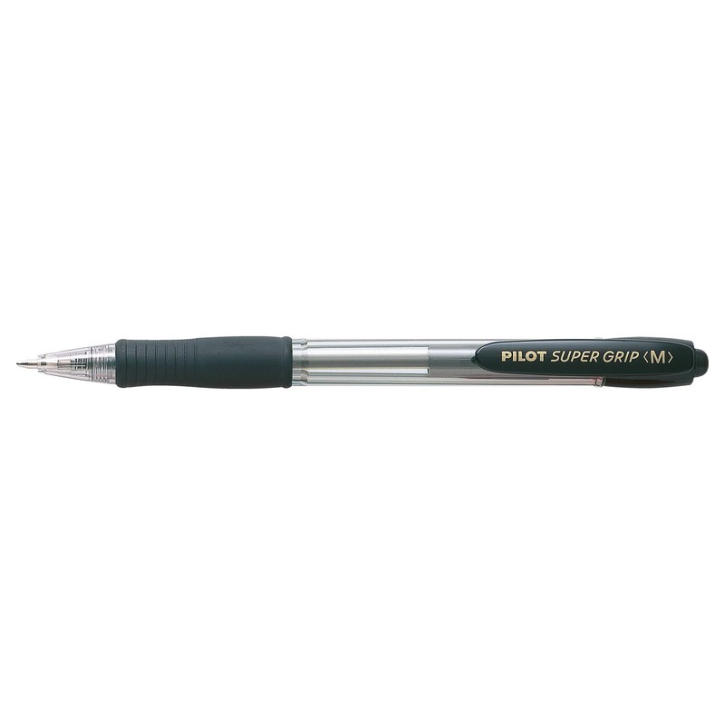 PILOT Super Grip Ballpoint Pens, Set of 6 in M