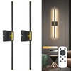 Wall Sconces Set of 2 Battery Operated, 8000mAh USB Rechargeable