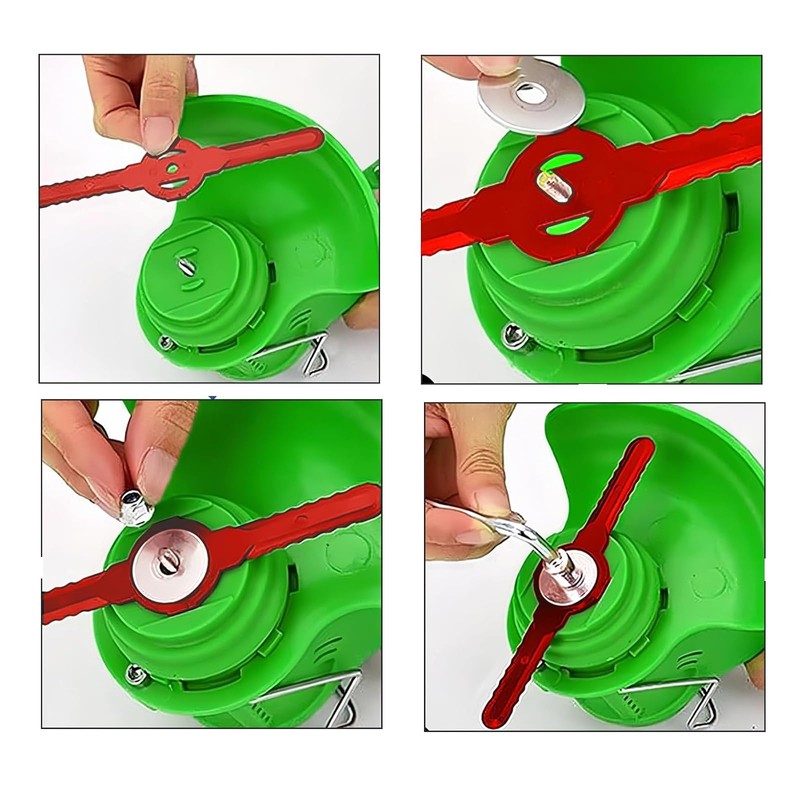 INCAUCA 60 Pieces String Trimmer Head Blades Replace Cutter Blades,