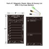 Magnetic Weekly Menu Planner for Fridge: 2 PCS 8x14 Inch
