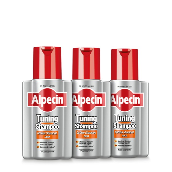 Alpecin Tuning Caffeine Shampoo 3 x 200 ml | Treatment