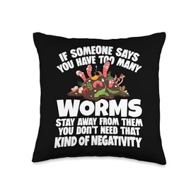 Vermicomposting Bin Worm Compost Worm Farming Composter Throw Pillow