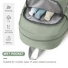 coofay Gym Backpack For Women Waterproof Backpack With Shoe Compartment