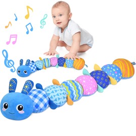 KMUYSL Baby Toys 0 to 12 Months, Musical Stuffed Animal Toys for 0-3-6-12 Months, Soft Sensory Toys with Crinkle and Rattles, Infant Tummy Time Toys Gifts for Newborn Boys Girls