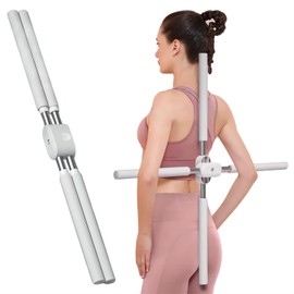 Adontze Posture Corrector,yoga sticks stretching tool,yoga sticks for posture, retractable design for adult and child Back Brace Posture Corrector (Green)…