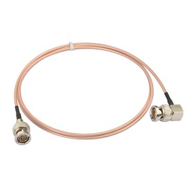 Eightwood SDI Cable BNC Angle Plug to BNC Male 75 Ohm RG179 1 m 3 ft for BMCC Video Blackmagic Camera BMPCC HD SDI CCTV Flexible Multi-Way