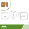 Amig - Right-hand surge lock with lever and tongue for