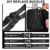 GOWTX 12Pcs Side Release Buckle Set, Plastic Snap Buckle, Rucksack