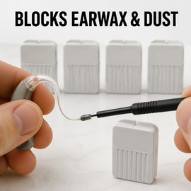 40-Piece Hearing Aid Wax Guard Filters for Compatible Hearing Aids – 1.2mm Easy Replacement Receiver Protectors for Daily Maintenance
