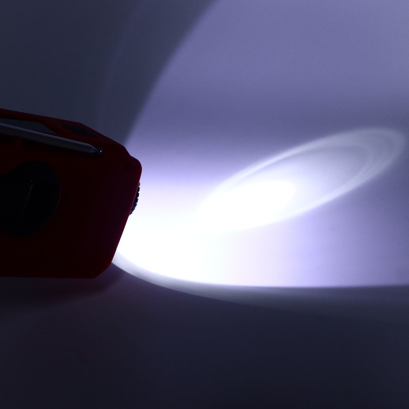 Emergency Radio Hand Power Generation Solar Radio with LED Flashlight