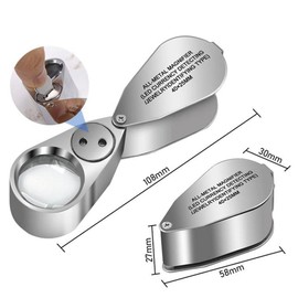 MAGDEPO Jewelry Loupe 40x Magnification for Jewelry Appraisal