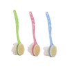 PACKOVE 3Pcs Long Handle Bath Brush with Double Sided Soft