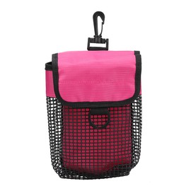 Net Diving Bag, Durable Travel Bag, Snorkel Equipment, Portable, Lightweight Diving Net Equipment Pack, Outdoor with Buckle, Travel, Beach, Swimming, Camping, Diving, Snorkelling, Rose Red