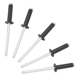 100 Pcs 3/16" x 5/8" Aluminum Pop Rivets, 4.8 x 16mm Blind Rivets, Black