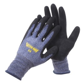 550L Work Gloves, Anti-Slip, Large Size, Natural Rubber, Hard to Harden Even at Low Temperatures, Firmly Grip, Fit! Stretch, 13 Gauge Work Gloves, 1 Pair (Large)