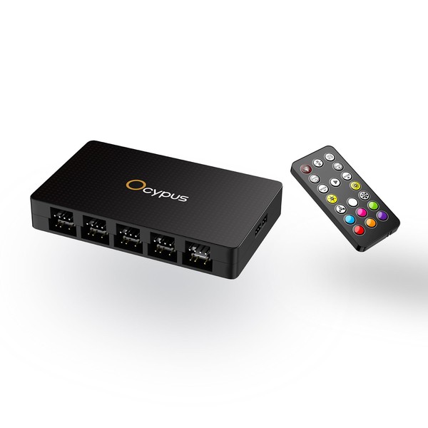 Ocypus Delta EH10 10-Port PC Fan Hub with Remote Controller,