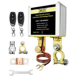 GMURA Kill Switch for Car, 12V 500A Remote Battery Disconnect Switch, Car Battery Kill Switch Anti Theft, Automatic Cut/Shut Off Switch for Car RV Truck with 4.0L and Below Displacement