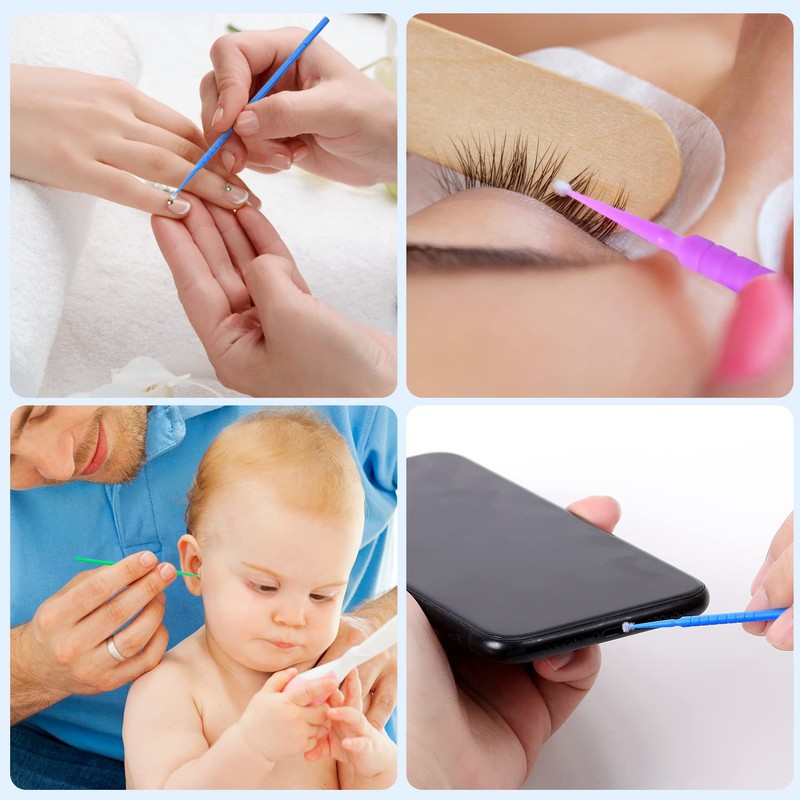 JMU 400 Micro Applicators Brushes Dental Fine, Disposable Dental Microswab,