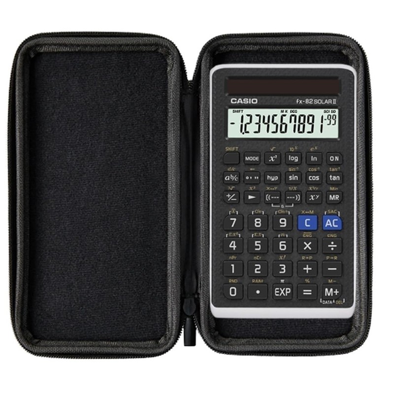 Casio WYNGS fx-82 Solar II Pocket Calculator with Protective Case
