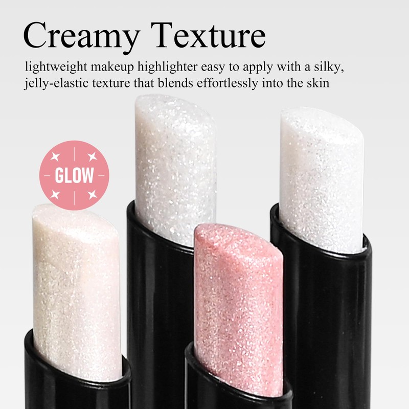 KYDA Highlighting Stick, Diamond Glitter Highlighter Makeup, Long-Lasting Wear Shimmer