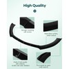 SCITOO Plastic Front Lip Spoiler Fits for 2015-2017 for Ford