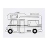 'Motorhome' Temporary Tattoo - Water Resistant, Skin-Safe, Non-Toxic Transfer (TO00084891)