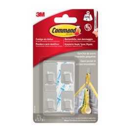 Command 17031SS Stainless Steel Hook, Silver