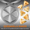 Baker's Friend Electric Quesadilla Maker with Extra Stuffing Design, 9.5