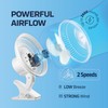 NEXAIR 6-Inch Clip on Fan, 360 Degree Rotation, Two Speed