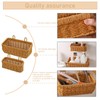 RAMFIYN 2 pack Wall Hanging Baskets for Storage Square Woven
