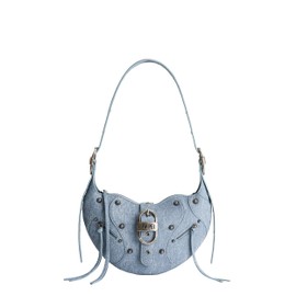 JW PEI Women's Tessa Shoulder Bag, Denim Embossed Blue