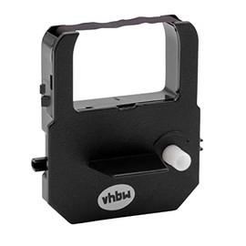 vhbw 1 x Ink Ribbon Label Tape Compatible with Seiko Seikosha BS175, K800, K875, QR375, QR395, ZR310, ZS520 Dot Matrix Printer, Receipt Printer - Black