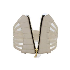 TFJ Women Wide Corset Belt Hip Elastic High Waist Band Plus Size L XL XXL Light Gold