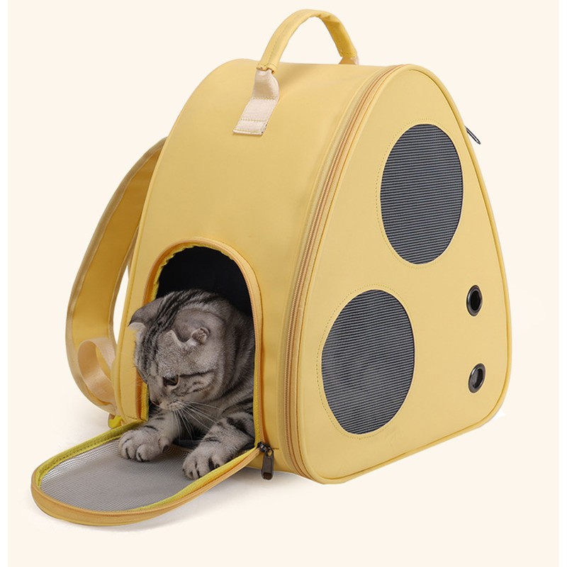 Triangle Pet Carrier Backpack Large Capacity Portable Breathable Multi Functional