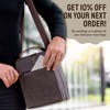 ASEBBO Insulated Lunch Bag for Women & Men (Grey)
