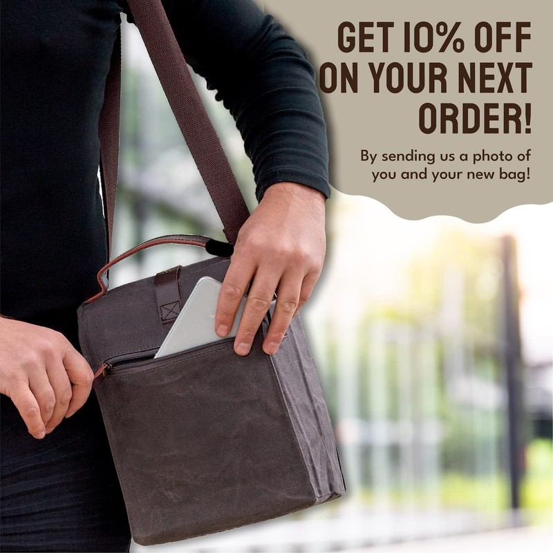 ASEBBO Insulated Lunch Bag for Women & Men (Grey)