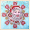 Children Handmade Santa Clause Pattern DIY Stereo Feeling Rhinestone Diamond