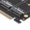 Adapter Card NVME M.2 to PCIE X16 4 Ports 32Gbps