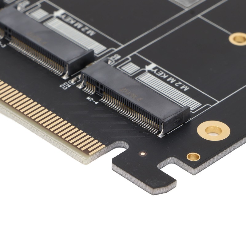Adapter Card NVME M.2 to PCIE X16 4 Ports 32Gbps
